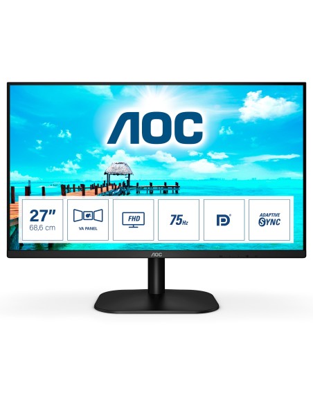 AOC B2 27B2QAM LED display 68,6 cm (27") 1920 x 1080 Pixel Full HD Nero