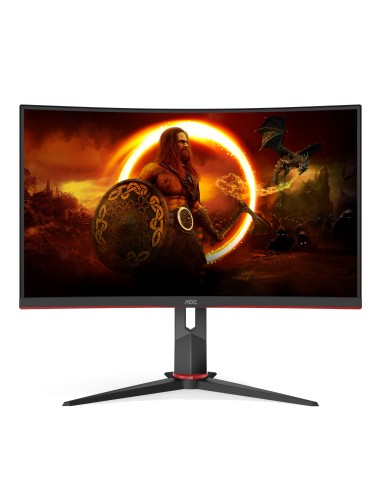 AOC G2 C24G2U BK Monitor PC 59,9 cm (23.6") 1920 x 1080 Pixel Full HD LED Nero, Rosso