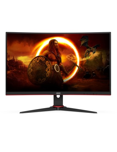 AOC G2 C24G2AE BK Monitor PC 59,9 cm (23.6") 1920 x 1080 Pixel Full HD LED Nero, Rosso
