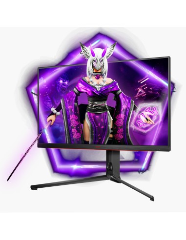 AOC AGON AG324UX Monitor PC 80 cm (31.5") 3840 x 2160 Pixel 4K Ultra HD LED Nero, Rosso