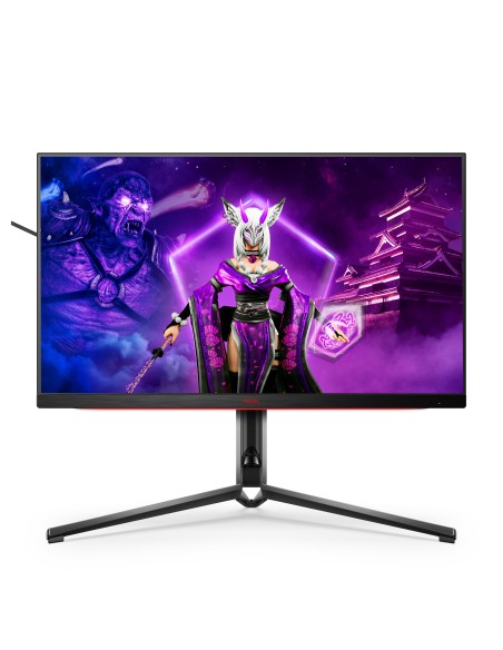 AOC AGON AG324UX Monitor PC 80 cm (31.5") 3840 x 2160 Pixel 4K Ultra HD LED Nero, Rosso