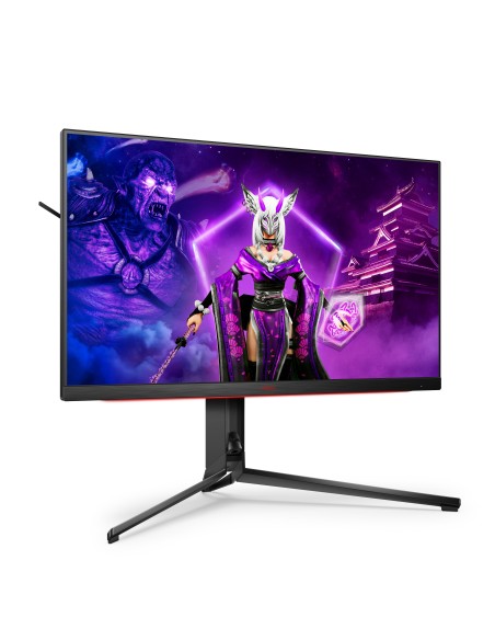 AOC AGON AG324UX Monitor PC 80 cm (31.5") 3840 x 2160 Pixel 4K Ultra HD LED Nero, Rosso
