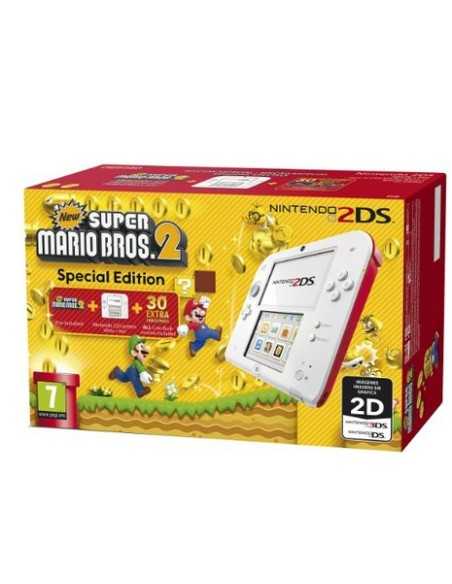 Nintendo 2DS + Super Mario Bros 2 console da gioco portatile 8,97 cm (3.53") 1 GB Touch screen Wi-Fi Rosso, Bianco