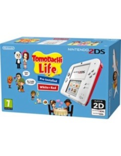 Nintendo 2DS + Tomodachi Life console da gioco portatile 8,97 cm (3.53") 1 GB Touch screen Wi-Fi Rosso, Bianco