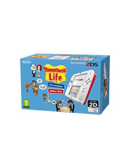 Nintendo 2DS + Tomodachi Life console da gioco portatile 8,97 cm (3.53") 1 GB Touch screen Wi-Fi Rosso, Bianco