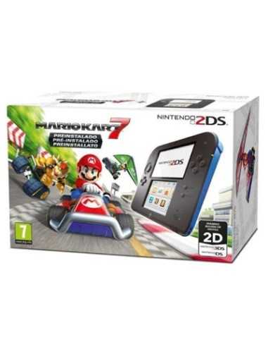 Nintendo 2DS + Mario Kart 7 console da gioco portatile 8,97 cm (3.53") 1 GB Touch screen Wi-Fi Nero, Blu