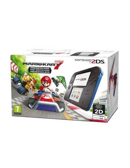 Nintendo 2DS + Mario Kart 7 console da gioco portatile 8,97 cm (3.53") 1 GB Touch screen Wi-Fi Nero, Blu