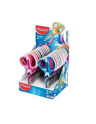 Maped M670112 forbici da cancelleria Universale Taglio a zig zag Blu, Arancione, Viola