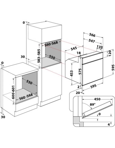Whirlpool AKP 458 NB forno 65 L A Nero