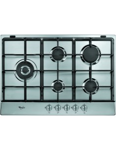 Whirlpool AKR318 IX piano cottura Acciaio inossidabile Da incasso 75 cm Gas 5 Fornello(i)