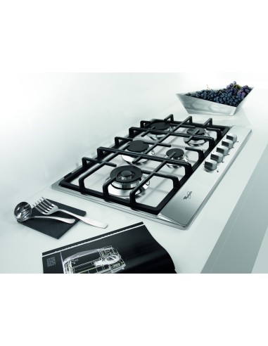 Whirlpool AKR318 IX piano cottura Acciaio inossidabile Da incasso 75 cm Gas 5 Fornello(i)