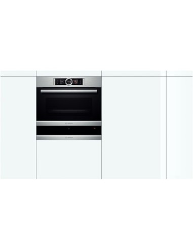 Bosch BIC630NS1 cassetti e armadi riscaldati 20 L 810 W Nero, Acciaio inossidabile