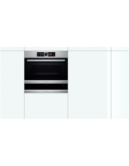 Bosch BIC630NS1 cassetti e armadi riscaldati 20 L 810 W Nero, Acciaio inossidabile