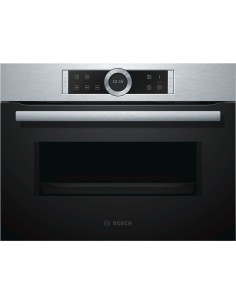 Bosch Serie 8 CFA634GS1 forno a microonde Da incasso 36 L 900 W Nero, Acciaio inossidabile