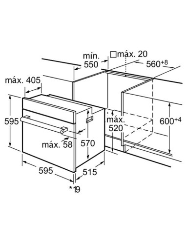 Bosch HBA22B250E forno 62 L A Acciaio inossidabile