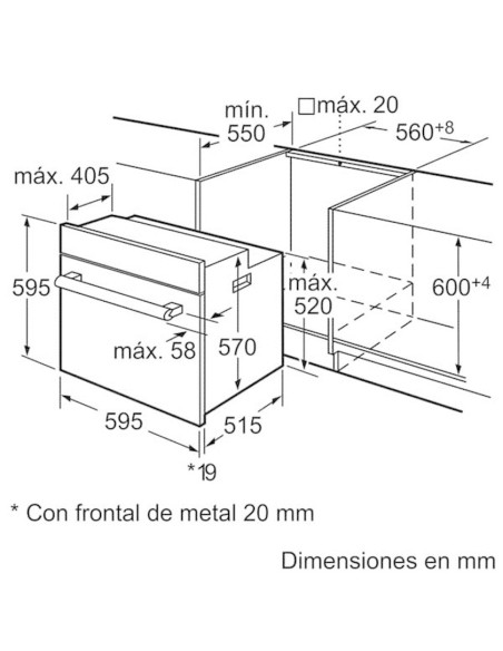 Bosch HBA42R350E forno 61 L A Acciaio inossidabile