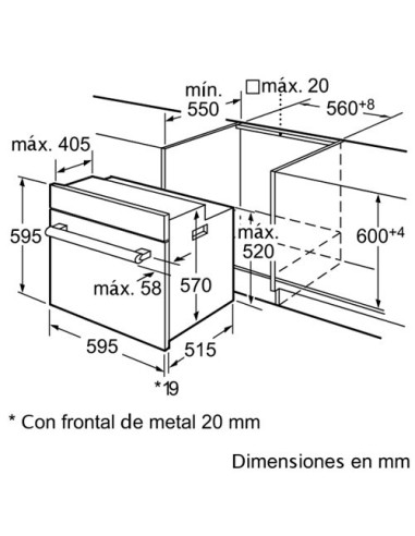 Bosch HBA74R251E forno 60 L 3580 W A Acciaio inossidabile