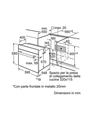 Bosch Serie 2 Forno hbn211s0j -a-nero