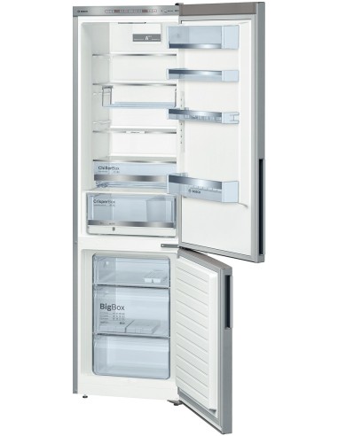 Bosch KGE39BL41 frigorifero con congelatore Libera installazione 337 L Acciaio inossidabile