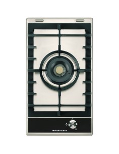 KitchenAid KHDG 3010 piano cottura Nero, Acciaio inossidabile Da incasso Gas 1 Fornello(i)