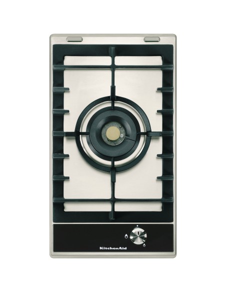 KitchenAid KHDG 3010 piano cottura Nero, Acciaio inossidabile Da incasso Gas 1 Fornello(i)