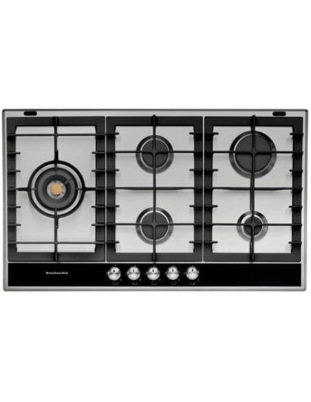 KitchenAid KHPI 9050 piano cottura Nero, Argento Da incasso Gas 5 Fornello(i)