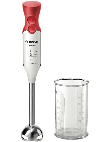 Bosch MSM64110 frullatore Frullatore ad immersione 450 W Rosso, Bianco