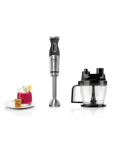 Bosch MSM881X2 frullatore Frullatore ad immersione 800 W Nero, Acciaio inossidabile