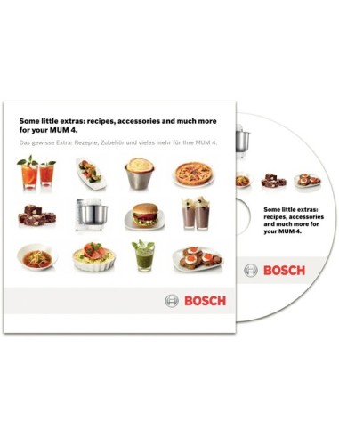 Bosch MUM48R1 robot da cucina 600 W 3,9 L Rosso, Acciaio inossidabile, Bianco