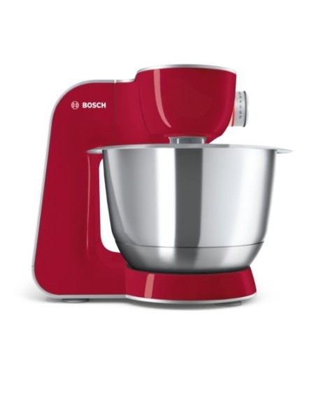 Bosch MUM58720 robot da cucina 1000 W 3,9 L Grigio, Rosso, Acciaio inossidabile
