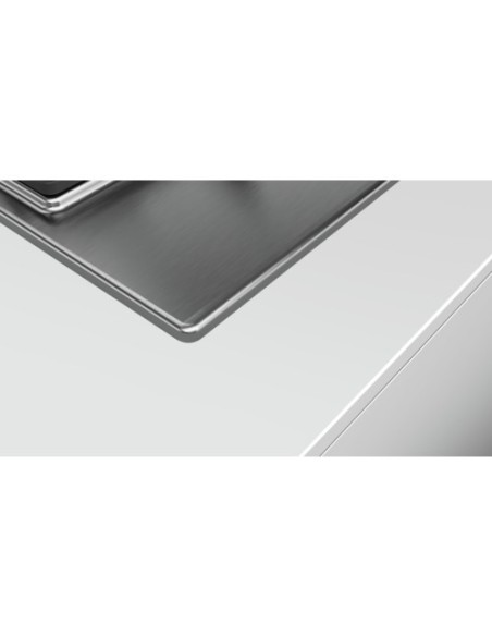 Bosch Serie 6 PCP6A5B90 piano cottura Nero, Acciaio inossidabile Da incasso Gas 4 Fornello(i)