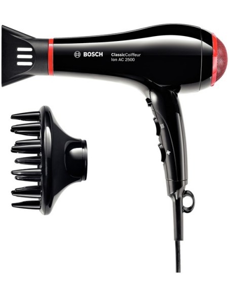 Bosch PHD7962DI asciuga capelli 2500 W Nero, Rosso