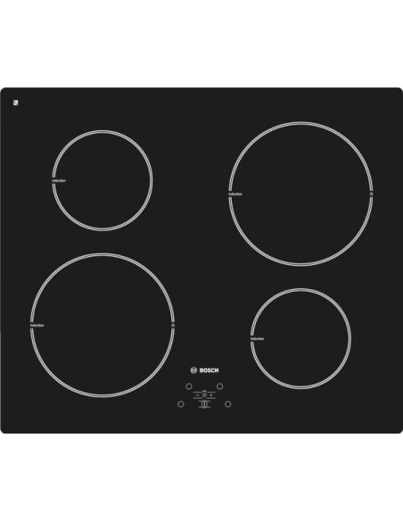 Bosch PIE611B10J piano cottura Nero Da incasso Piano cottura a induzione 4 Fornello(i)