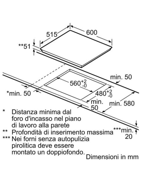Bosch PIE611B10J piano cottura Nero Da incasso Piano cottura a induzione 4 Fornello(i)
