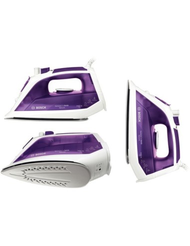 Bosch TDA1024110 ferro da stiro Ferro a vapore Palladio 2400 W Porpora, Bianco