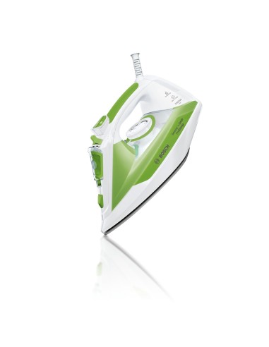 Bosch TDA302401E ferro da stiro Ferro da stiro a secco e a vapore Ceranium 2400 W Verde, Bianco