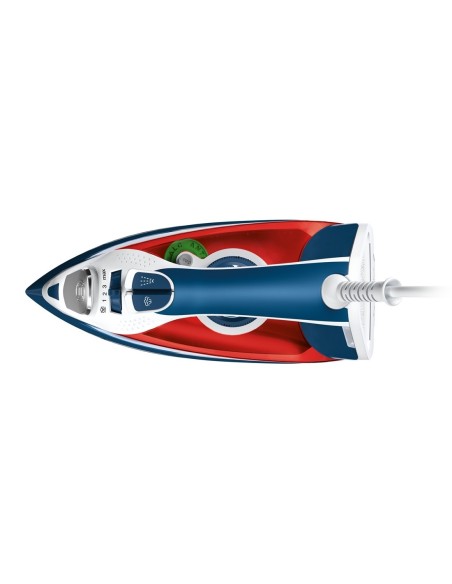 Bosch TDA5029010 ferro da stiro Ferro a vapore CeramicGlide 2900 W Blu, Rosso, Bianco