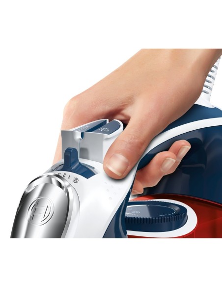 Bosch TDA5029010 ferro da stiro Ferro a vapore CeramicGlide 2900 W Blu, Rosso, Bianco