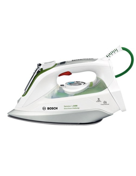 Bosch TDI902431E ferro da stiro Ferro a vapore Piastra Ceranium Glissée 2400 W Verde, Bianco