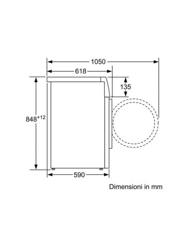 Bosch Serie 6 WAT243H8IT lavatrice Caricamento frontale 8 kg 1200 Giri min Bianco