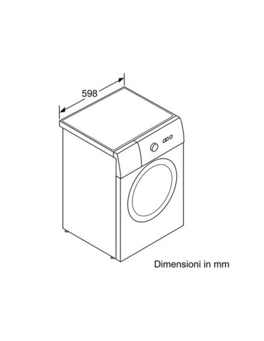 Bosch Serie 6 WAT243H8IT lavatrice Caricamento frontale 8 kg 1200 Giri min Bianco