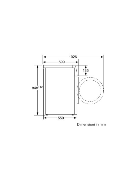 Bosch Serie 6 WAT28438II lavatrice Caricamento frontale 8 kg 1400 Giri min Bianco