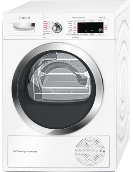Bosch Serie 8 WTW855R8IT asciugatrice Libera installazione Caricamento frontale 8 kg A++ Bianco
