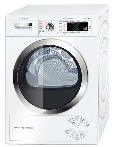 Bosch Serie 8 WTW855R9IT asciugatrice Libera installazione Caricamento frontale 9 kg A++ Bianco