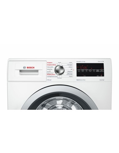 Bosch Serie 6 WVG30422IT lavasciuga Libera installazione Caricamento frontale Bianco