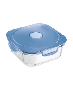 Maped 870503 recipiente per cibo Quadrato Scatola 1,2 L Blu, Trasparente 1 pz