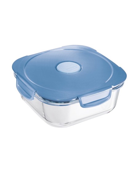 Maped 870503 recipiente per cibo Quadrato Scatola 1,2 L Blu, Trasparente 1 pz