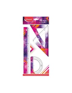 Maped 981731 righello Righello da scrivania 300 mm Colori assortiti 2 pz