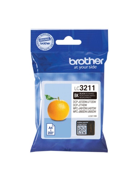 Brother LC3211 BK cartuccia d'inchiostro 1 pz Originale Resa standard Nero