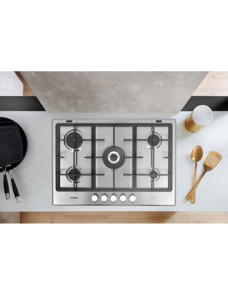 Whirlpool GMR 7522 IXL Acciaio inossidabile Da incasso 73 cm Gas 5 Fornello(i)